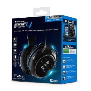 Turtle Beach Ear Force PX4 Wireless Dolby 5.1 Surround Sound PlayStation 4 Gaming Headset (TBS 3276 01): Video Games