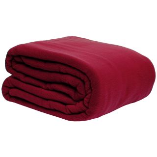 Lcm Home Fashions Supreme Warmth Fleece Blanket Red Size Full : Queen