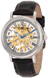 Stuhrling Original Women's 294A.111531 Classic Delphi Macbeth Mechanical Skeleton Silver Tone Watch: Watches