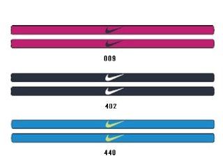 Nike Dri Fit Skinny Studio Headband Pack of 2 (Fireberry/Obsidian, Osfm)  Sports Headbands  Sports & Outdoors