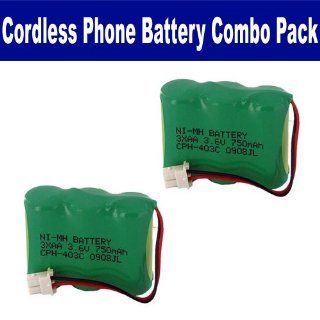 Panasonic HHR P302 Cordless Phone Battery Combo Pack includes: 2 x EM CPH 403C Batteries: Electronics
