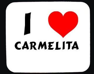 I Love Carmelita custom mouse pad (first name/surname/nickname) : Office Products