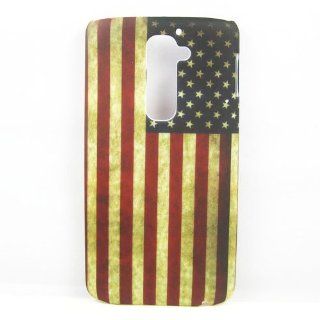 New Fashion Retro USA Flag United States US Flag Hard Rubber Case Cover Skin For LG Optimus G2 D802: Cell Phones & Accessories