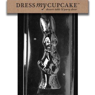 Dress My Cupcake DMCE302A Chocolate Candy Mold, Girl Bunny Piece 1, Easter: Kitchen & Dining