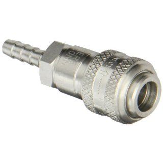 Dixon Valve 2DS2 S Stainless Steel 303 Automatic Industrial Interchange Pneumatic Fitting, Socket, 1/4" Coupler x 1/4" Hose ID Barbed: Quick Connect Hose Fittings: Industrial & Scientific