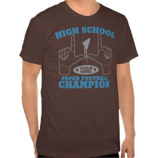 HS Paper Football Champion Tee Shirts