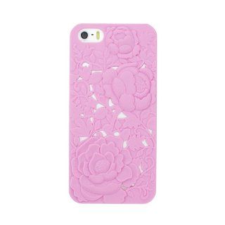 iPremium Case 3D Series   Lightweight Full Blossom Flower iPhone 5 / iPhone 5S Case   AT&T, Verizon, Sprint, T Mobile (Package includesScreen Protector) (Pink) Cell Phones & Accessories