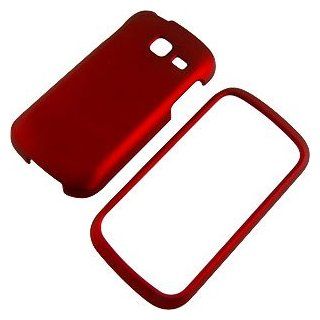 Red Rubberized Protector Case for Samsung Transfix R730: Cell Phones & Accessories