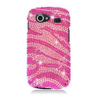 Eagle Cell PDGNEXUS2F302 RingBling Brilliant Diamond Case for Samsung Galaxy Nexus S i9020   Retail Packaging   Hot Pink Zebra: Cell Phones & Accessories