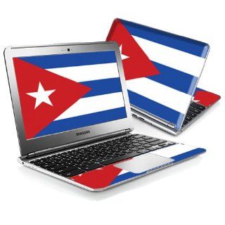 MightySkins Protective Skin Decal Cover for Samsung Chromebook 11.6" screen XE303C12 Notebook Sticker Skins Cuban Flag Computers & Accessories