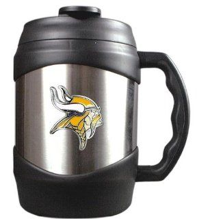Minnesota Vikings 52oz Stainless Steel Macho Travel Mug : Sports Fan Travel Mugs : Sports & Outdoors