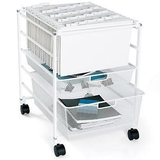 The Container Store Mesh File Cart : Storage File Boxes : Office Products