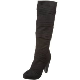 Unlisted Women's Tick Tuck Toe Knee High Boot, Black, 5.5 M US Shoes