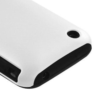 MyBat IPHONE3GSHPCFSSO308NP Hybrid Fusion Protective Case for iPhone 3   1 Pack   Retail Packaging   White: Cell Phones & Accessories