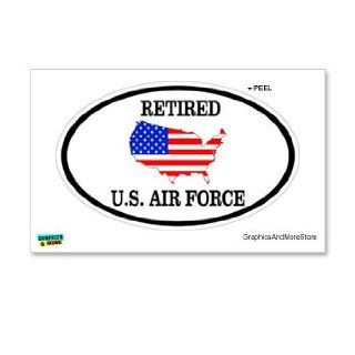 Retired   US Air Force   Window Bumper Locker Sticker: Automotive