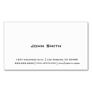 Simple Plain Black and  White Business Card Templates