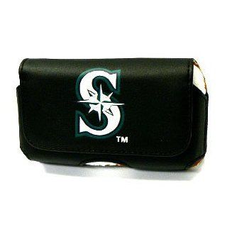 Seattle Mariners Baseball Cell Phone Case with Magnetic closure and Belt Loops with Free Lanyard Set.: Cell Phones & Accessories