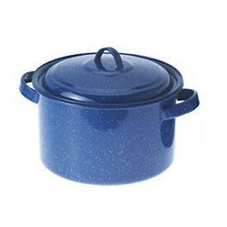 GSI Enamelware 15.25 Quart Stock Pot Blue : Camping Coffee And Tea Pots : Sports & Outdoors