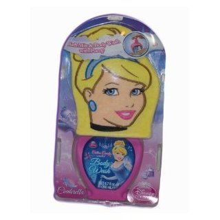 Disney Princess Cinderella Bath Mitt, Body Wash Cotton Candy Gift Set : Body Scrubs : Beauty