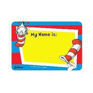 Dr. Seuss Name Tag Stickers   25 Count : Identification Badges : Office Products