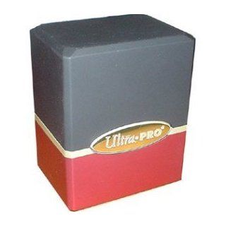 Ultra Pro Satin Deck Box (2 Colors   Black Top / Red Bottom)   Ideal for YuGiOh!, Pokemon, Magic: The Gathering, World of Warcraft Trading Card Games: Toys & Games