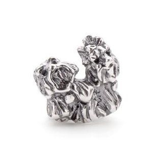 Novobeads Yorkshire Terrier Bead Charm in Sterling Silver   Made in the USA   Fits Pandora and Other European Bead Bracelets: Jewelry