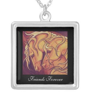 Friends Forever Horse Necklace