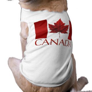 Canada Flag Dog T shirts Gifts Canada Pet Souvenir Dog Clothes