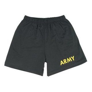 Running Shorts Army   Black   Gold Imprint 3XL : Camping And Hiking Equipment : Sports & Outdoors