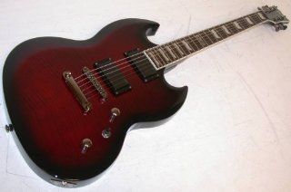 ESP LTD Viper 330FM Black Cherry Flame Electric Guitar FREE STRINGS TUNER STRAP: Musical Instruments