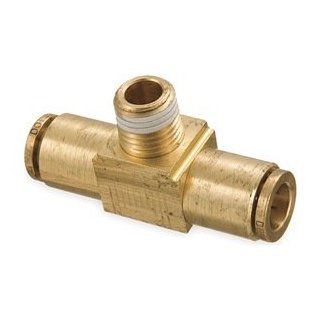 Eaton Weatherhead 1872X4X4S Brass CA360 D.O.T. Air Brake Tube Fitting, Swivel, Branch Tee, 1/4" NPT Male x Tube OD: Push To Connect Tube Fittings: Industrial & Scientific