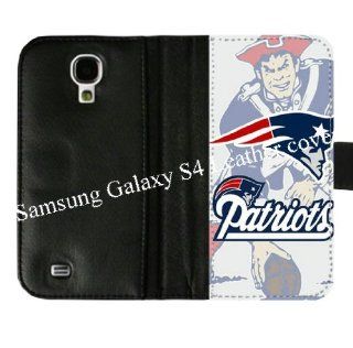 Samsung Galaxy S4 S IV Diary Leather Cover Case With NFL New England Patriots Theme Designed By Coolphonecases: Cell Phones & Accessories