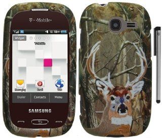 Deer Hunting Design Hard Cover Case with ApexGears Stylus Pen for Samsung Gravity Q T289 by ApexGears: Cell Phones & Accessories