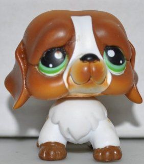 St. Bernard #335 (Green Eyes) Littlest Pet Shop (Retired) Collector Toy   LPS Collectible Replacement Single Figure   Loose (OOP Out of Package & Print): Everything Else