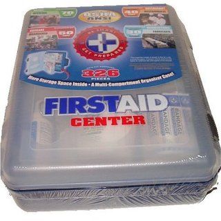 First Aid Kit With Hard Case  326 pcs  First Aid Complete Care Kit   Exceeds OSHA & ANSI Guidelines   Ideal for the Workplace   Disaster Preparedness (Colors May Vary) Health & Personal Care
