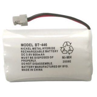 Uniden BT 446 Nickel Metal Hydride Rechargeable Cordless Phone Battery, DC 3.6V 800mAh, Genuine Uniden: Electronics