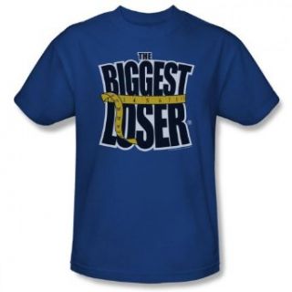 The Biggest Loser LOGO Adult Royal Blue TV Show T shirt: Clothing