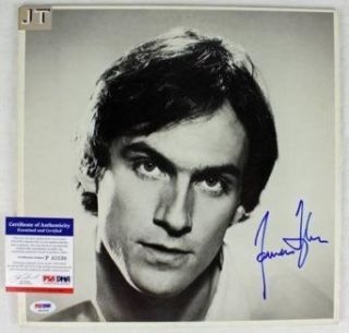James Taylor Jt Signed Album Cover W/ Vinyl Psa/dna #p43530   Autographed CD's: James Taylor: Entertainment Collectibles