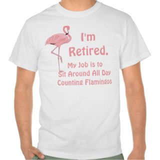 Funny Flamingo Retirement Shirt