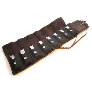 leather harmonica case by pinegrove leather