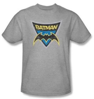 Batman Kids T Shirts   Batman Shield Youth Athletic Heather Tee: Clothing