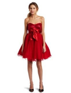 Jump Juniors Glitter Party Dress, Red, 9/10 at  Womens Clothing store: