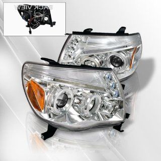 Toyota Tacoma 05 06 07 08 09 10 Projector Headlights /w Halo/Angel Eyes ~ pair set (Chrome): Automotive