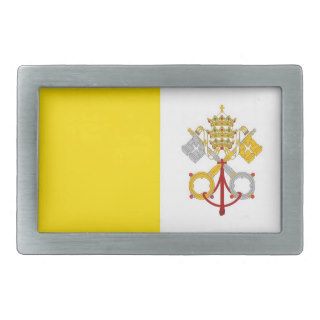 Belt Buckle with Flag of Vatican
