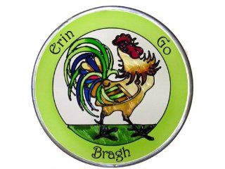 Erin go Bragh Irish Rooster Art Glass X 354 : Stained Glass Window Panels : Everything Else