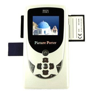 Digital Foci Picture Porter 40GB Portable Photo Storage & Viewer (Frosted White): MP3 Players & Accessories