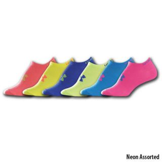 Under Armour Girls Neon No Show Liners 6 Pack 708469