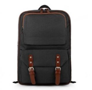 kmbuy   Unique vintage Preppy style Unisex Casual Fashion School Travel Backpack Bags with Laptop Lining (40cm*29cm*9cm) (black): Clothing