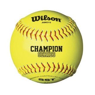 12" High School Game Yellow Softballs from Wilson   Case of 3 Dozen : Fast Pitch Softballs : Sports & Outdoors