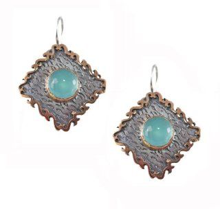 Bora Handcrafted Turkish Chalcedony Drop Earrings: Bora: Jewelry